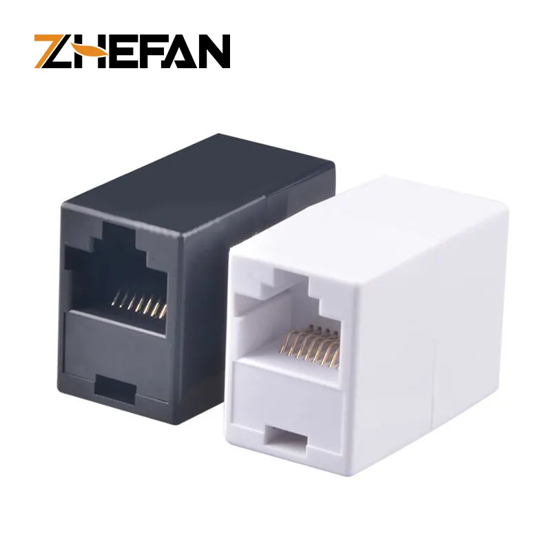 ZHEFAN 8P8C rj45 FemaleEthernet Câble Extender Coupleur Cat5e rj45 Coupleur Modulaire Jack rj45 Coupleur Splitter