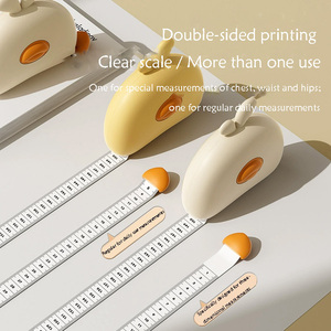 Cinta Métrica con Diseño <span class=keywords><strong>de</strong></span> Pollito <span class=keywords><strong>de</strong></span> Dibujos Animados |   Cinta Métrica Corporal Suave y Flexible con Hebilla Magnética para Fitness, Costura y Uso Diario - Product Image 4