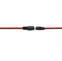 Câble de prise d'alimentation de connecteur d'alimentation Cctv 12v Dc5521power avec prise d'injecteur mâle/femelle 5.1x2.1mm avec queue de cochon pour équipement de surveillance