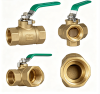 Robinet à bille en laiton, raccordement à sertir, PN16, 1/2in-1in, joint EPDM, OEM pour conduites d'eau potable directe