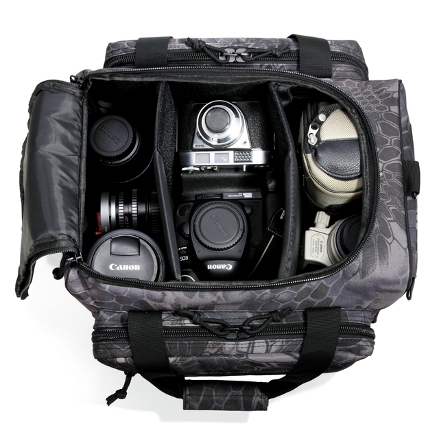 Convertible Camera Bag Tactical Photography Messenger Bag with Laptop Compartment & MOLLE Large Capacity Workout Duffle Bag