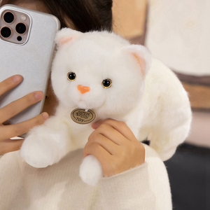 Peluche <span class=keywords><strong>de</strong></span> <span class=keywords><strong>Gato</strong></span> <span class=keywords><strong>Persa</strong></span> Blanco Realista, Juguete <span class=keywords><strong>de</strong></span> Peluche <span class=keywords><strong>de</strong></span> <span class=keywords><strong>Pelo</strong></span> Largo, Almohada Suave <span class=keywords><strong>de</strong></span> Algodón PP para Niños, Regalo, Decoración del Hogar - Product Image 4