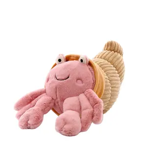 可爱寄居蟹枕头批发促销生日毛绒玩具礼品仿真海洋动物网红娃娃