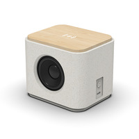Pengisi Daya dan Speaker Nirkabel 2-in-1 dari Bambu Alami ABS, Port Tipe-C QC2.0, Daya Keluaran 15W, Bersertifikasi CE