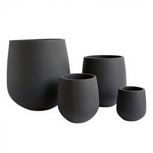 Grand pot de fleurs en fibre de verre FRP de qualité supérieure, design classique, pour la maison, le jardin extérieur, les plantes artificielles - Product Image 2