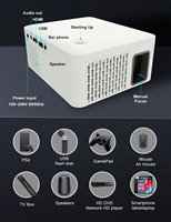 Mini projecteur intelligent portable de poche FHD Data Show, vidéo LED, téléphone, 4K, Android, intelligent, BT, Wi-Fi, prix pour téléphone