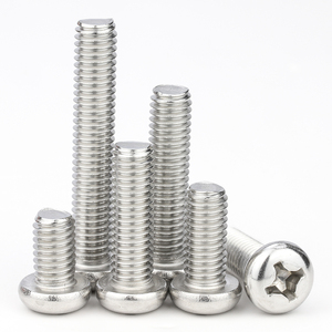100 cái/túi 304 thép không gỉ Phillips chéo Pan đầu tròn Máy Vít M2 M2.5 M3 M4 M5 M6 gb818 - Product Image 1