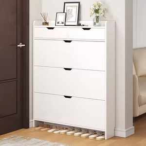 <span class=keywords><strong>Zapatero</strong></span>, Estante de Almacenamiento, Mueble para Zapatos con Puerta <span class=keywords><strong>Interior</strong></span> para el Hogar - Product Image 4