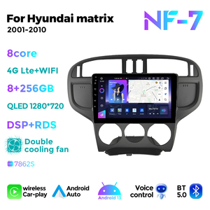 NaviFly NF Schermo QLED Android 13 8 Core Navigatore per Auto per <span class=keywords><strong>Hyundai</strong></span> <span class=keywords><strong>Matrix</strong></span> 2001-2010 con Car Play e Android Auto - Product Image 3