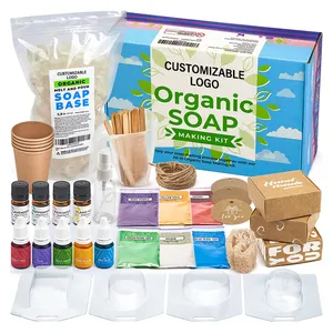 6岁以上儿童Dino DIY肥皂制作套件所有用品茎活动工艺加可重复使用模具