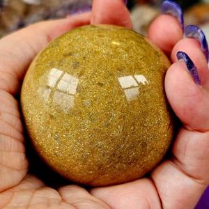 Esfera de Cristal de Piedra Arenisca Amarilla Natural de Alta Calidad al por Mayor, Artesanías de Cristal para Decoración del Hogar y Regalos - Product Image 5