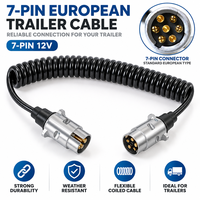 Câble de remorque HJYAJZT résistant à la torsion, longue durée de vie, en stock, câble 7 broches Suzie pour l'assemblage électrique des maisons mobiles