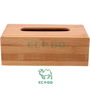 Organisateur de bureau Boîte à mouchoirs en bambou en bois Boîte de rangement simple pour serviettes de table Boîte à mouchoirs en bambou - Product Image 4