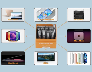 S-003 Pro Macbook Android công cụ sửa chữa điện thoại Kit đầy đủ phạm vi vít loại bỏ cài đặt thép Tương thích Microsoft máy tính bảng OEM - Product Image 4