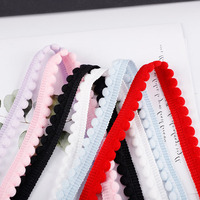 Bande de dentelle décorative en nylon de 1,2 cm pour vêtements, sous-vêtements, bordure de couture, textiles de maison, artisanat DIY