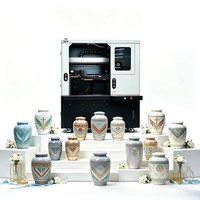 Machine d'impression UV à jet d'encre haute vitesse et haute précision avec CMYK W V pour métaux, céramiques, plastiques, urnes en verre