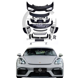 Kits de carrosserie pour Porsche 2016+ <span class=keywords><strong>718</strong></span> 982 Cayman Boxster Mise à niveau <span class=keywords><strong>GT</strong></span> 4 Pare-chocs de voiture Pare-chocs avant - Product Image 1