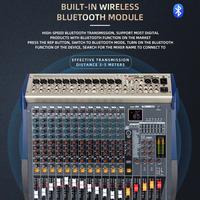 Console de mixage professionnelle COKYIS EDX12 Factory 12 canaux avec DSP, alimentation fantôme 48V, enregistrement USB, contrôleur DJ pour scène