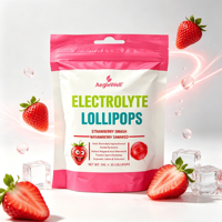 Sucettes électrolytiques sans sucre OEM, vitamines B6 et B12, hydratation rapide, récupération énergétique, sucettes vitaminées