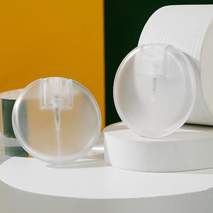 Flacon de parfum <span class=keywords><strong>vide</strong></span> personnalisable en forme de mini-rond en plastique avec étui en silicone, contenant d'emballage pour soins personnels - Product Image 4