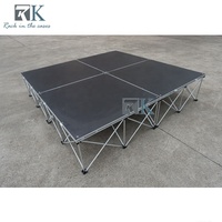 Plateforme de 4 pieds x 4 pieds avec une hauteur de 20 cm, scène pour DJ, groupes de musique, podium pour batterie