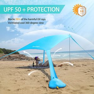 2026 Nuova <span class=keywords><strong>Tenda</strong></span> da Spiaggia Sanofee <span class=keywords><strong>Estiva</strong></span> con Una Camera, Riparo Solare per <span class=keywords><strong>Campeggio</strong></span> Esterno e Borsa per il Trasporto - Product Image 3