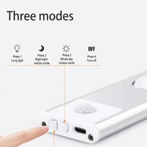 Ультратонкий современный шкаф-гардероб для спальни с LED-подсветкой, датчиком движения, алюминиевым корпусом, перезаряжаемый, с регулировкой яркости, 3CCT - Product Image 3