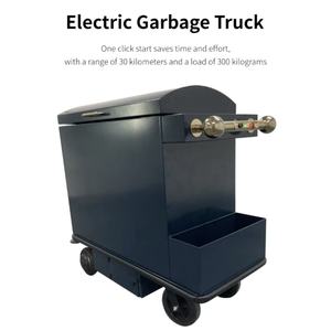 Professionele elektrische hotelreinigingskar met multifunctionele compartimenten voor afval en beddengoed - Product Image 2