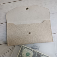 Dompet Kulit Pebble Awet Y&G Wholesale, Kantong Penyimpanan Kustom, Tempat Uang, Tas Bank Dengan Kancing Tekan