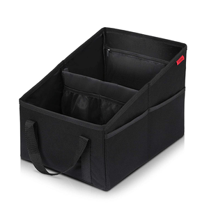 Car Seat Organizer Collapsible Small Car Seat Storage Organizer Front or Back Automotive Backseat Organizer with Bel
