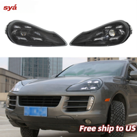 Phares LED SYA PDLS Style Cayenne 957 pour Porsche Cayenne 957 2007 2008 2009 957 9PA, mise à niveau des phares vers le modèle 2023 [1979LL]
