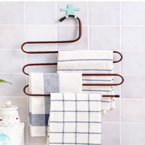 Hot Sale Closet Organizer <strong>Hanger</strong> s Shape Space Saving 5 Layer Metal Pants Trouser <strong>Hanger</strong> Non slip - Product Image 1