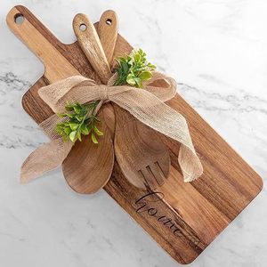 Tabla de quesos de bambú superventas con cuchillo para cortar, plato de quesos, bandeja, ideal para comercio transfronterizo - Product Image 1