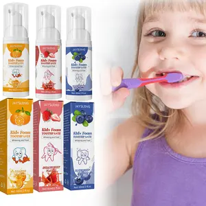 Jaysuing bébé blanchiment des dents réparation mousse gencives protégeant la carie dentaire prévenir les bactéries inhibant les enfants mousse dentifrice