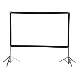 Pantalla de Proyección para Cine al Aire Libre de 100 Pulgadas, Pantalla de Proyección Plegable Rápida de Color Blanco Mate con Soporte - Product Image 1