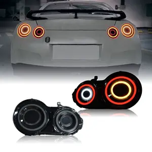 Stop light For Nissan R35 GTR GT-R 2007-2019 Rear Bumper Modified Tail Lamp Assembly