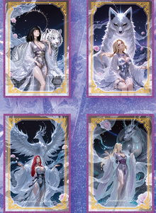 FeiMeng Culture belle fille carte à collectionner le monde de Ninja acrylique couleur papier conseil jouant jeu carte loisirs cadeaux - Product Image 5