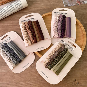 卸売り 6個セット 韓国風 ファッション ヘアゴム サテン エレガンス 女の子向け ヘアアクセサリー 多用途 ヘアバンド - Product Image 3