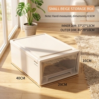 Organisateur de tiroir en plastique léger sans BPA, directement de l'usine, pour chambre à coucher, empilable, avec surface facile à nettoyer