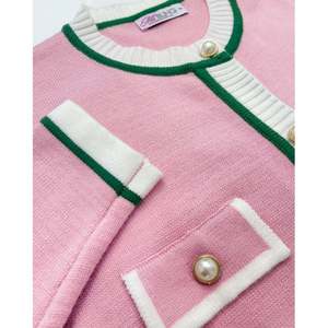 Cárdigan de Invierno para Mujer, Suéter Tejido Cálido, Chaqueta con Bordado, Cárdigan de Punto a la Moda, Abrigo de Estilo Francé<span class=keywords><strong>s</strong></span>, Suéteres Holgados Elegantes - Product Image 6