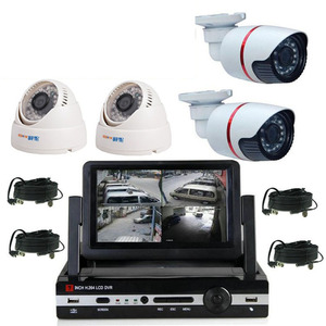 Système de surveillance CCTV AHD 4CH 720P H.264 avec vision nocturne pour la sécurité domestique - Product Image 1