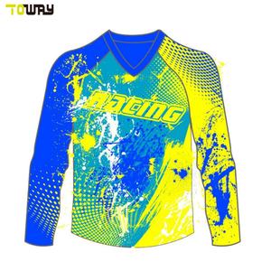 เสื้อเจอร์ซีย์มอเตอร์ครอสแบบเรียบ ปรับแต่งได้ ไซส์ใหญ่ ระบายอากาศได้ดี ผลิตจากโพลีเอสเตอร์ % โพลีเอสเตอร์ ขายส่งโดย BETHERIVAL - Product Image 3