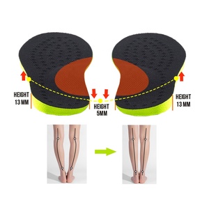 Plantillas de supinación para piernas O/X, plantillas ortopédicas con piernas arqueadas para mujeres y hombres, plantilla de cuña de talón lateral de supinación Correctiva - Product Image 2