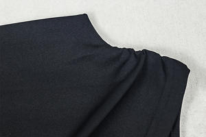 Viviblook Z225DS01 Robe d'été pour femme, col rond, à lacets, à volants, coupe trapèze, mini robe de soirée - Product Image 6