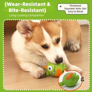 ナチュラルラテックスマルチカラー犬用チューインタラクティブおもちゃ耐久性のある歯科ケア、チュー音、簡単なクリーン、屋内 & 屋外での使用 - Product Image 2