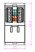 Module Euro Cat6 UTP RJ45 25*50mm