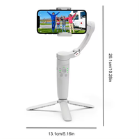 Stabilisateur automatique de cardan de bâton de Selfie sans fil à 3 axes pour iPhone nouveau support de téléphone portable de pli suivi de visage tenu dans la main
