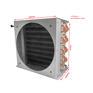 Condensador <span class=keywords><strong>de</strong></span> <span class=keywords><strong>Aire</strong></span> con Tubo <span class=keywords><strong>de</strong></span> Cobre y Aletas <span class=keywords><strong>de</strong></span> Aluminio, Refrigerador, Vitrina, Intercambiador <span class=keywords><strong>de</strong></span> Calor - Product Image 3