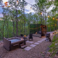 Maison modulaire en conteneur galvanisé à chaud, anti-corrosion, préfabriquée, hébergement de vacances en montagne