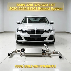 Système d'échappement à soupape électronique haute performance avec silencieux et sorties en acier inoxydable pour <span class=keywords><strong>BMW</strong></span> 320i 325i G20 2.0T 2020-2024 - Product Image 1